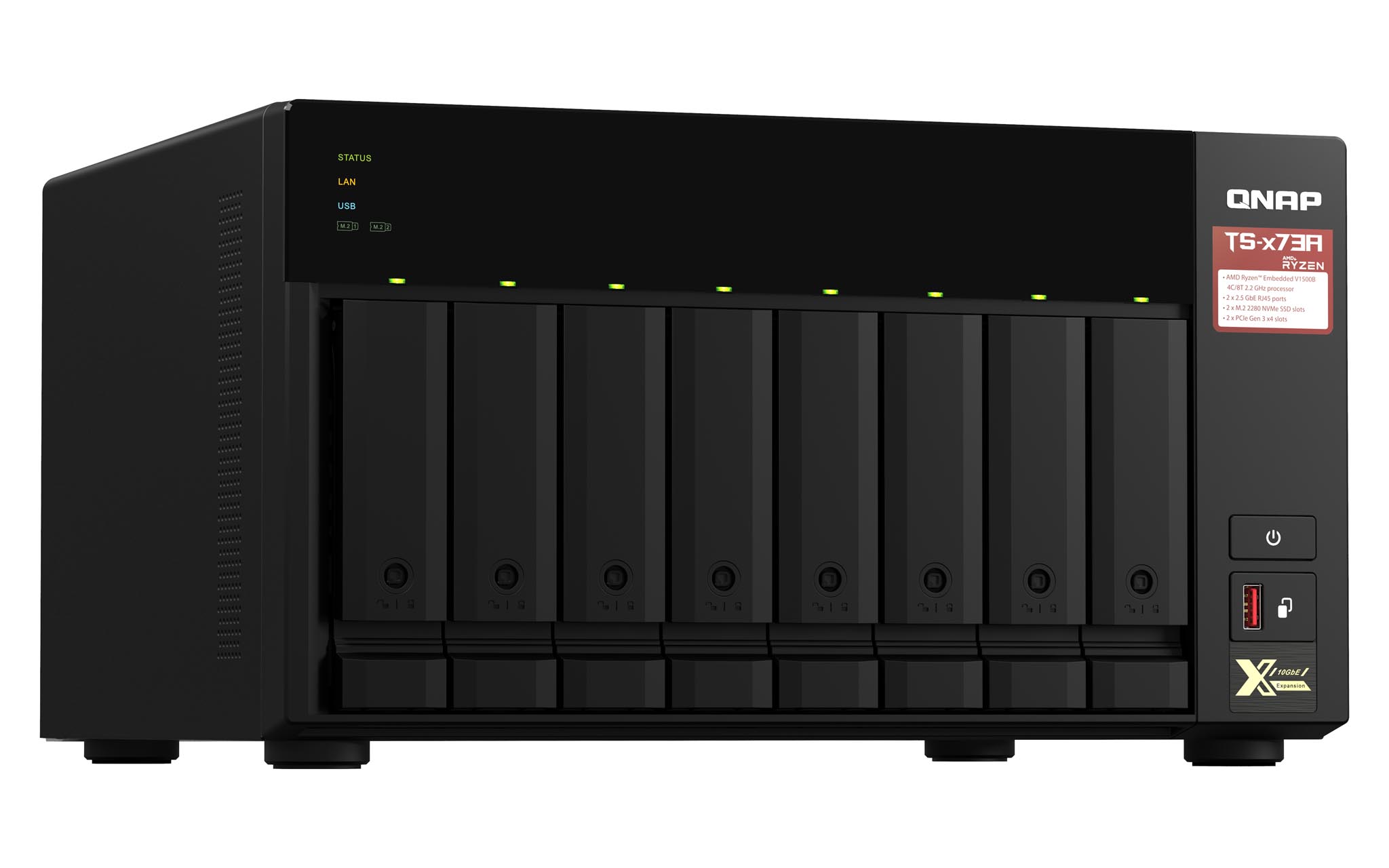 QNAP TS-873A-8G 8 Bay, Thiết Bị Lưu Trữ NAS QNAP TS-873A-8G Chính Hãng